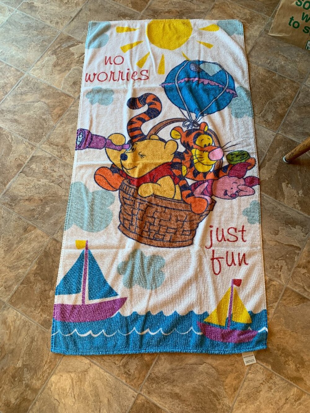Disney Winnie The Pooh Tigger & Piglet Beach Towel